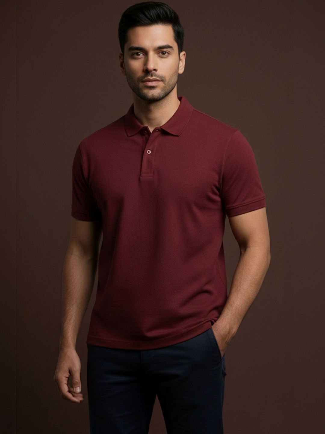 The Roadster Lifestyle Co Cotton Polo Collar Tshirts