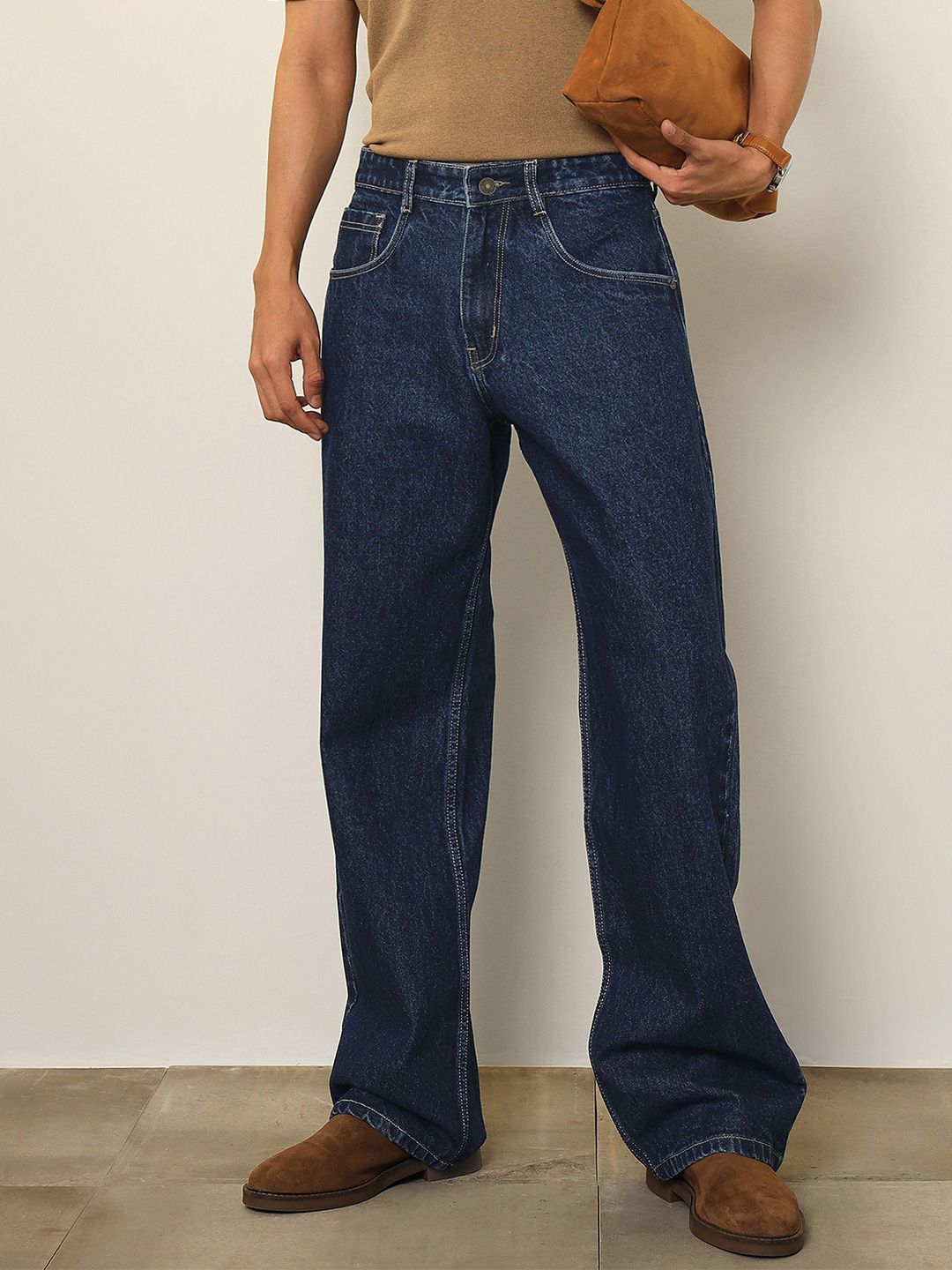 MASCLN SASSAFRAS Men Regular Fit Mid-Rise Jeans