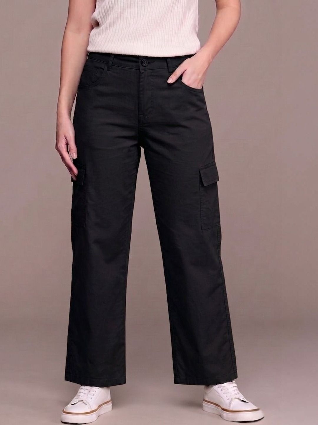 zayla Women Comfort Straight Fit High-Rise Jeans