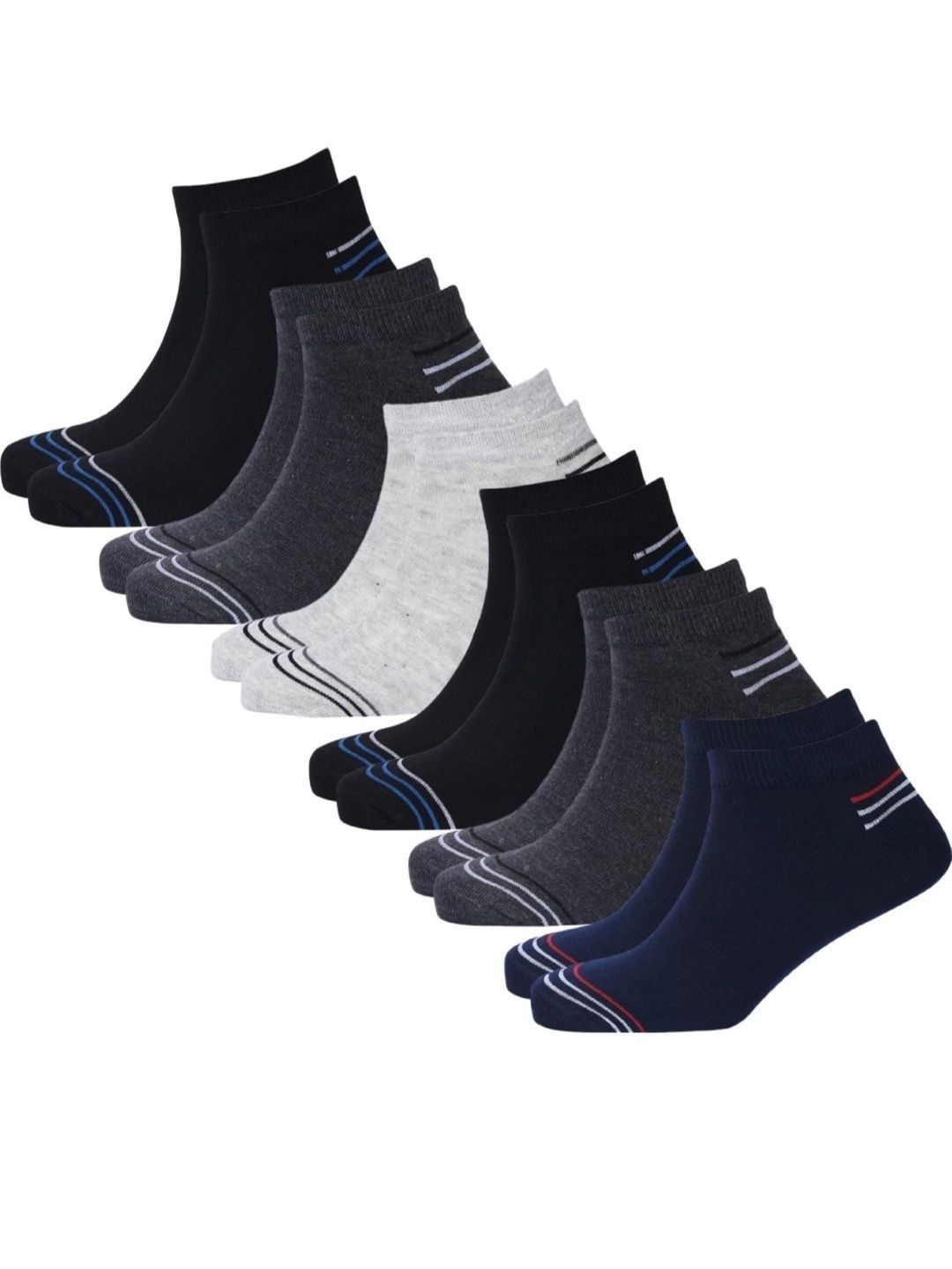 akeet trend Unisex Cotton Assorted Patterned Ankle Length Socks