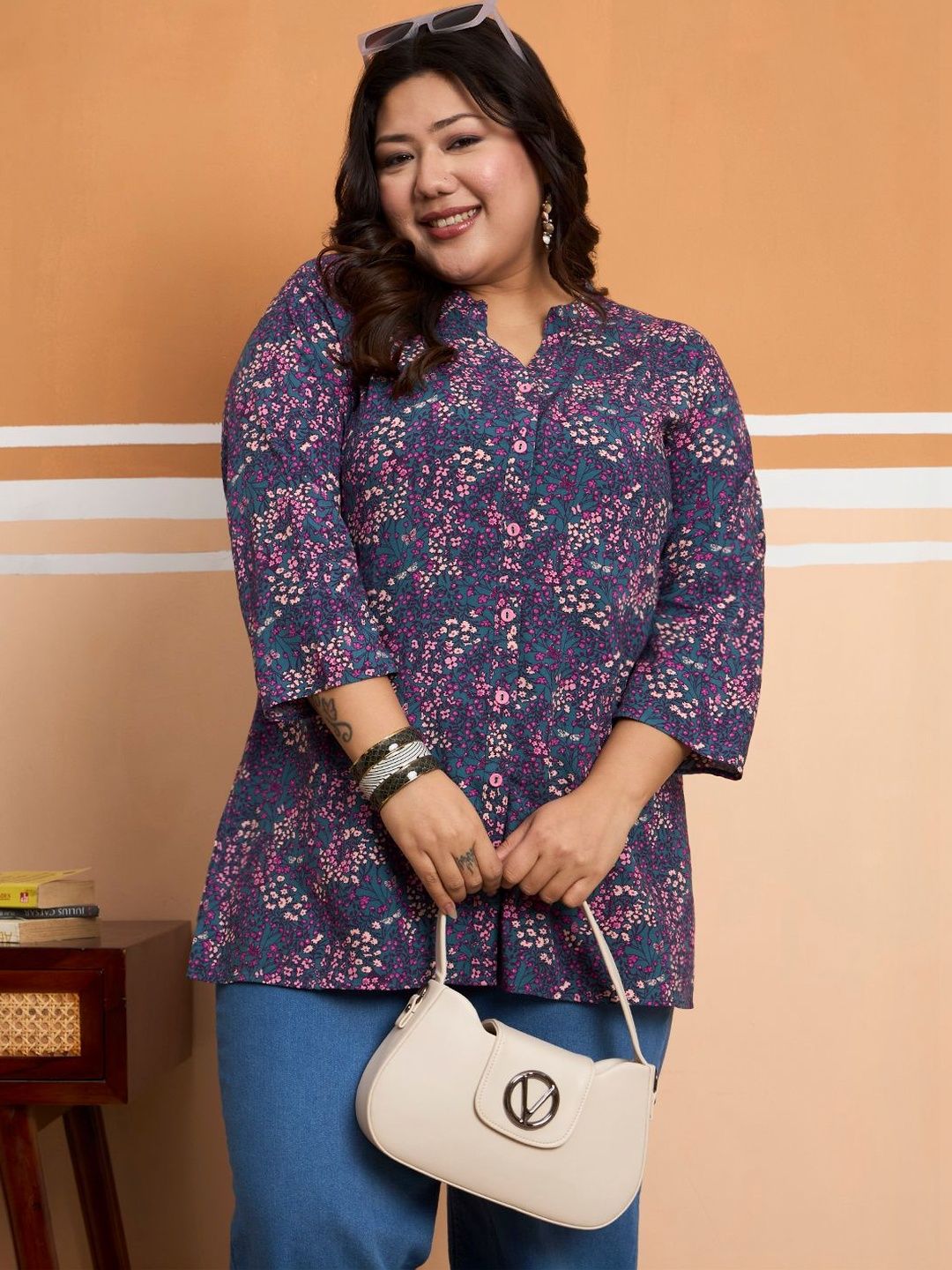 Tissu Floral Printed Kurti