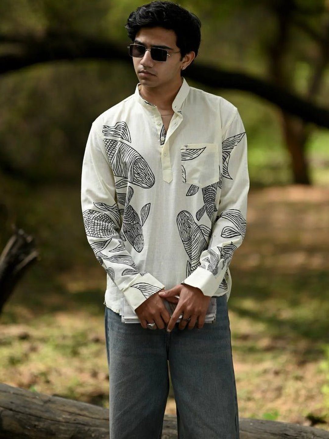 Hues Fab Men Printed Kurta