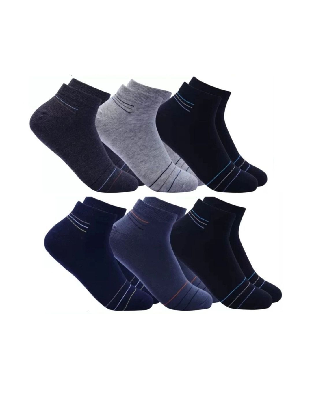 akeet trend Unisex Cotton Assorted Striped Ankle Length Socks