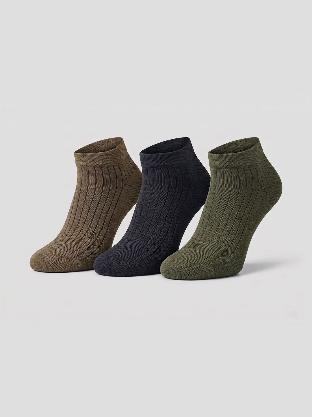 Moda Rapido Men Pack of 3 Cotton Assorted Patterned Ankle Length Socks