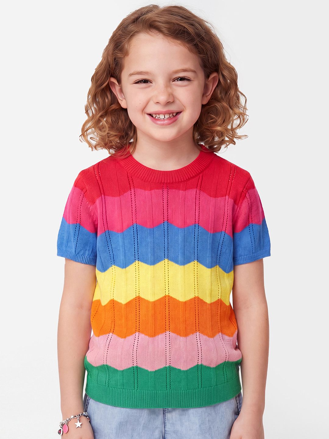 United Colors Of Benetton Débardeur Rayé Tricot Garçon 2 Ans - Multicolore 33R9GH00Y