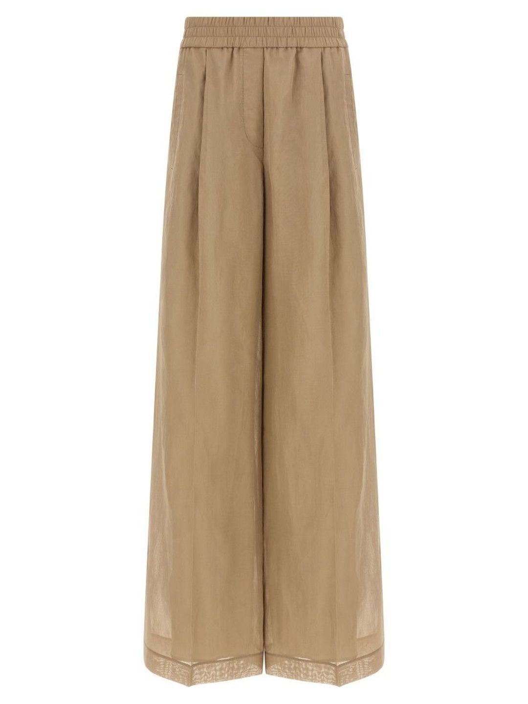 Brunello Cucinelli Beige Loose Track pants