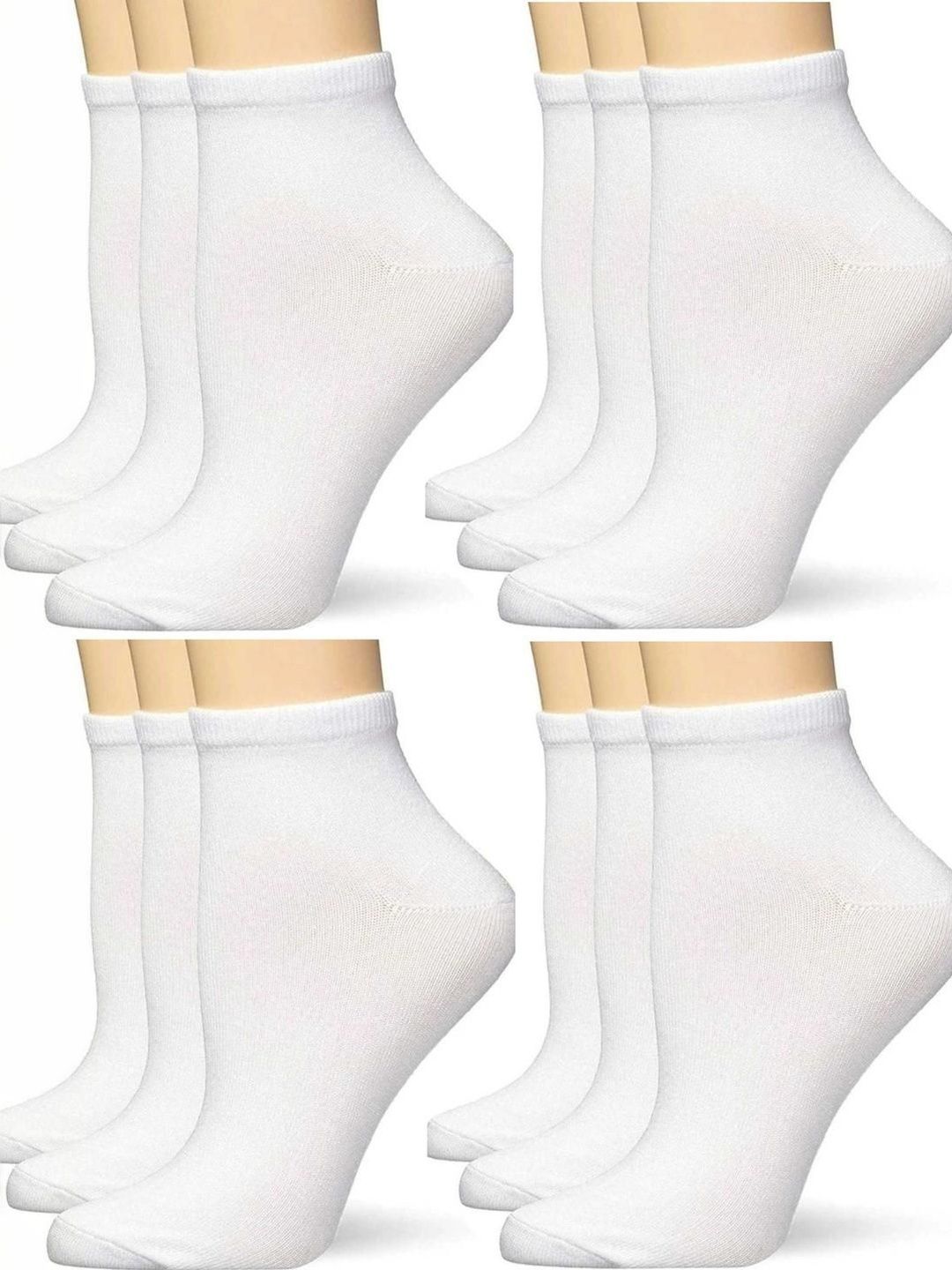 akeet trend Unisex Pack of 4 Cotton Assorted Ankle Length Socks