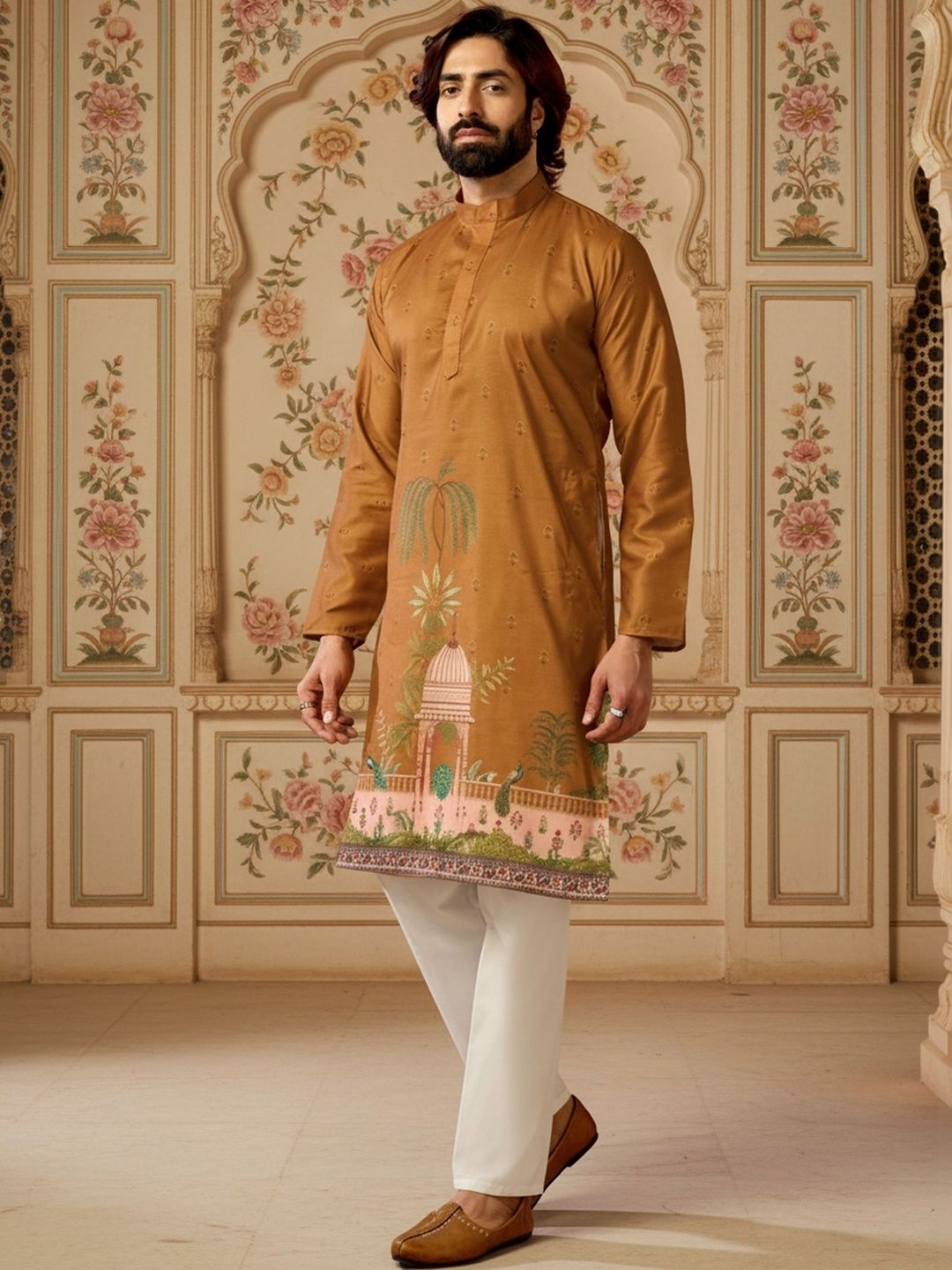 RANGRAAG Men Ethnic Motifs Printed Kurta