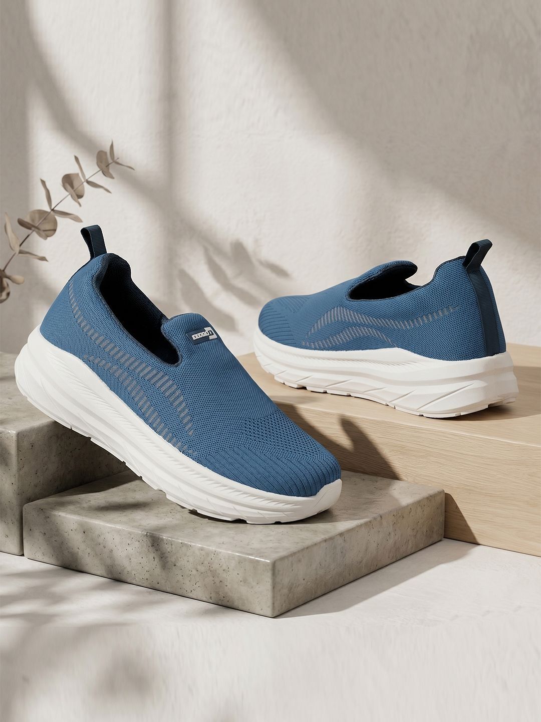 Liberty Men Textile Walking Non-Marking Shoes