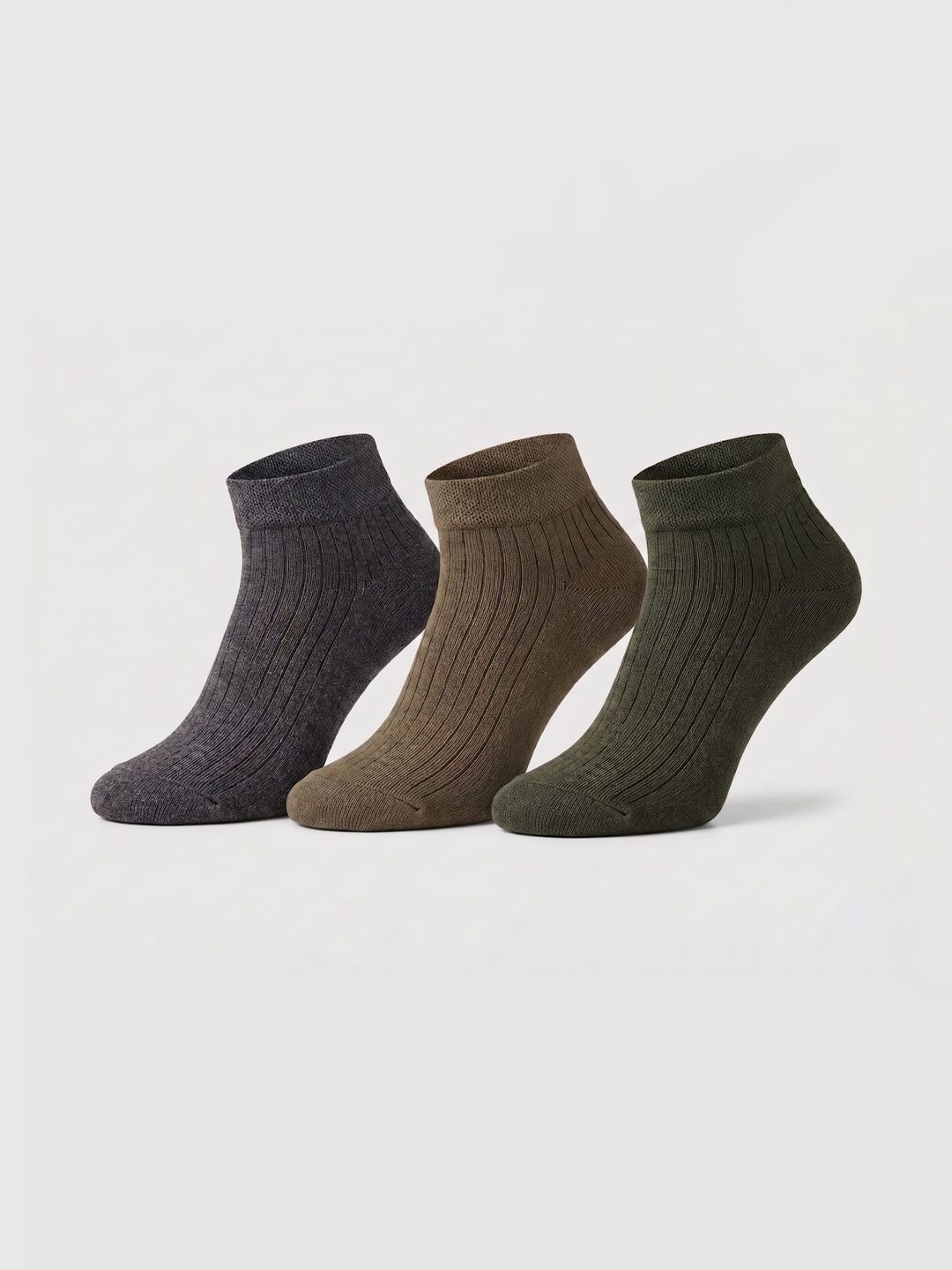 Moda Rapido Men Pack of 3 Cotton Assorted Patterned Ankle Length Socks
