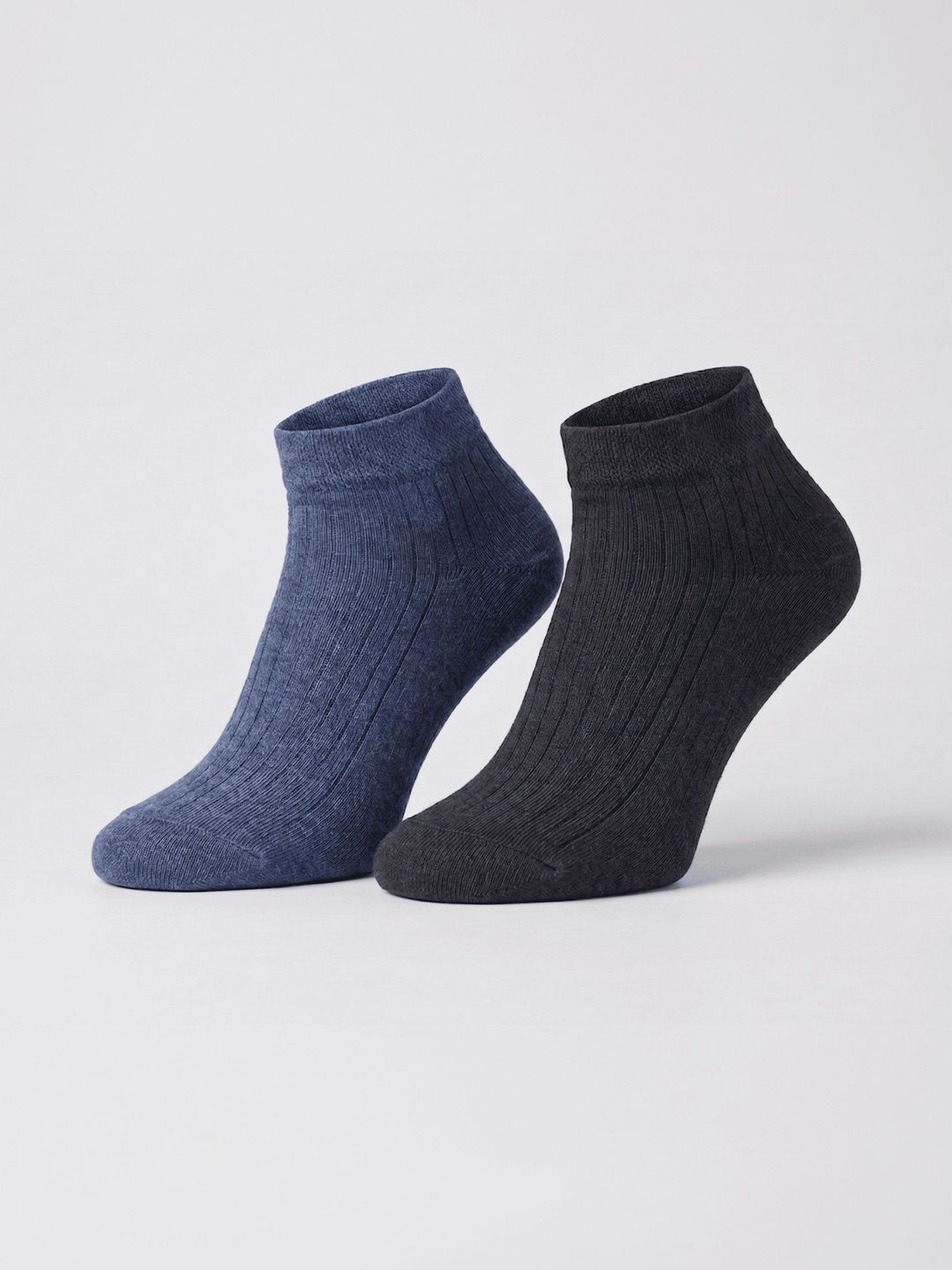 SZN Unisex Pack of 2 Cotton Assorted Patterned Ankle Length Socks