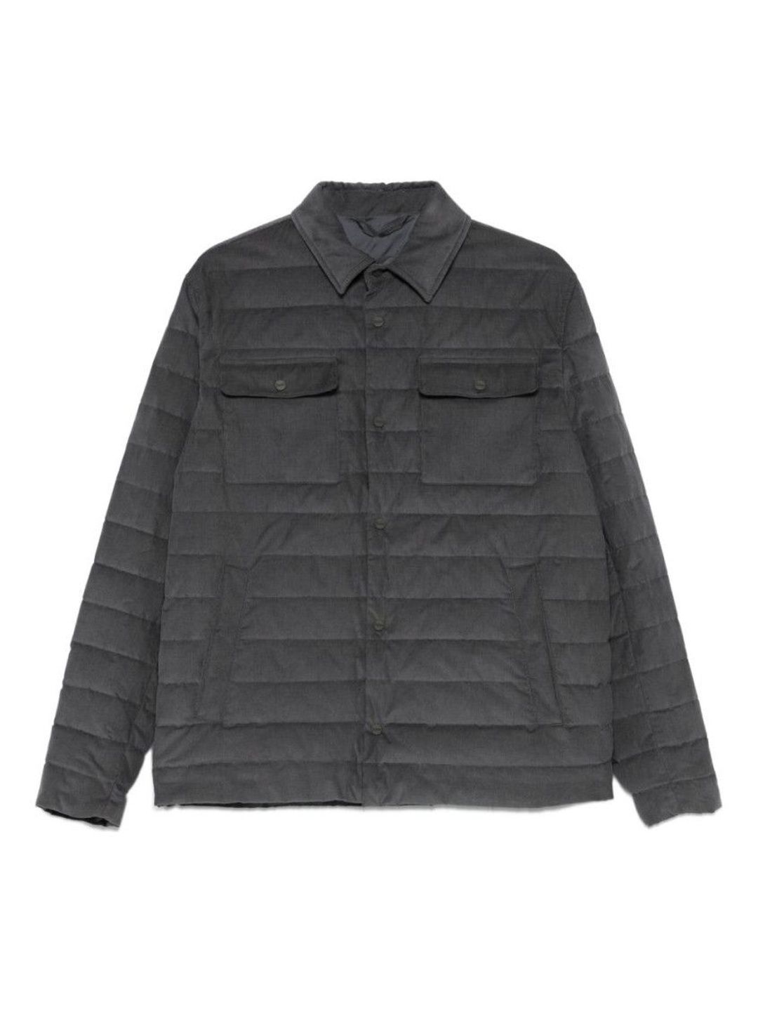 Herno Grey Quilted Jacket