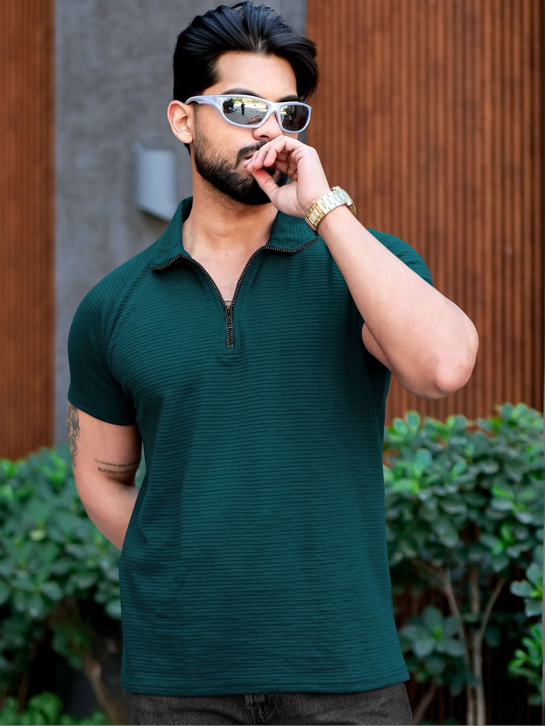 Moda Rapido Men Polo Collar T-shirt
