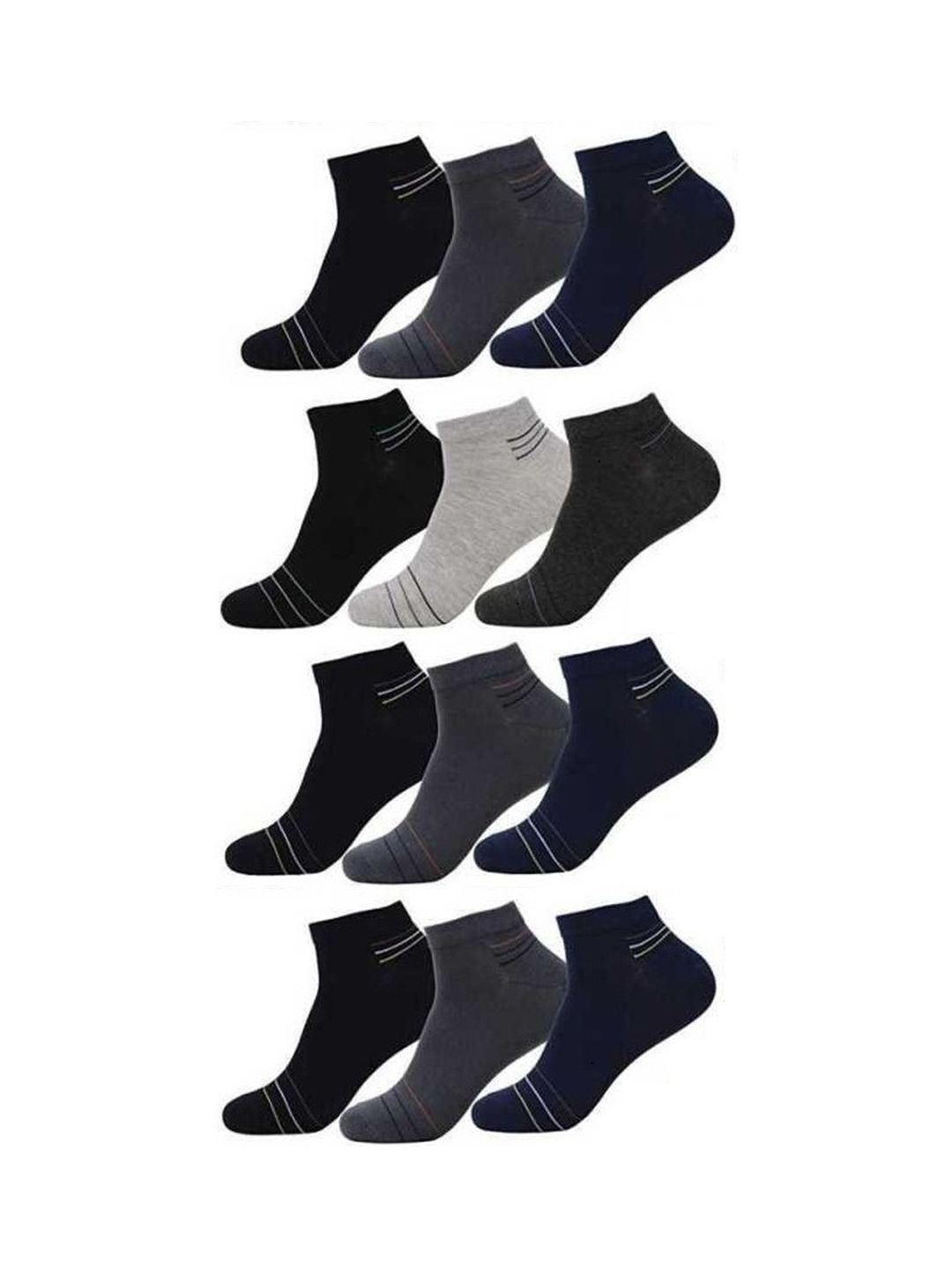akeet trend Unisex Cotton Assorted Striped Ankle Length Socks