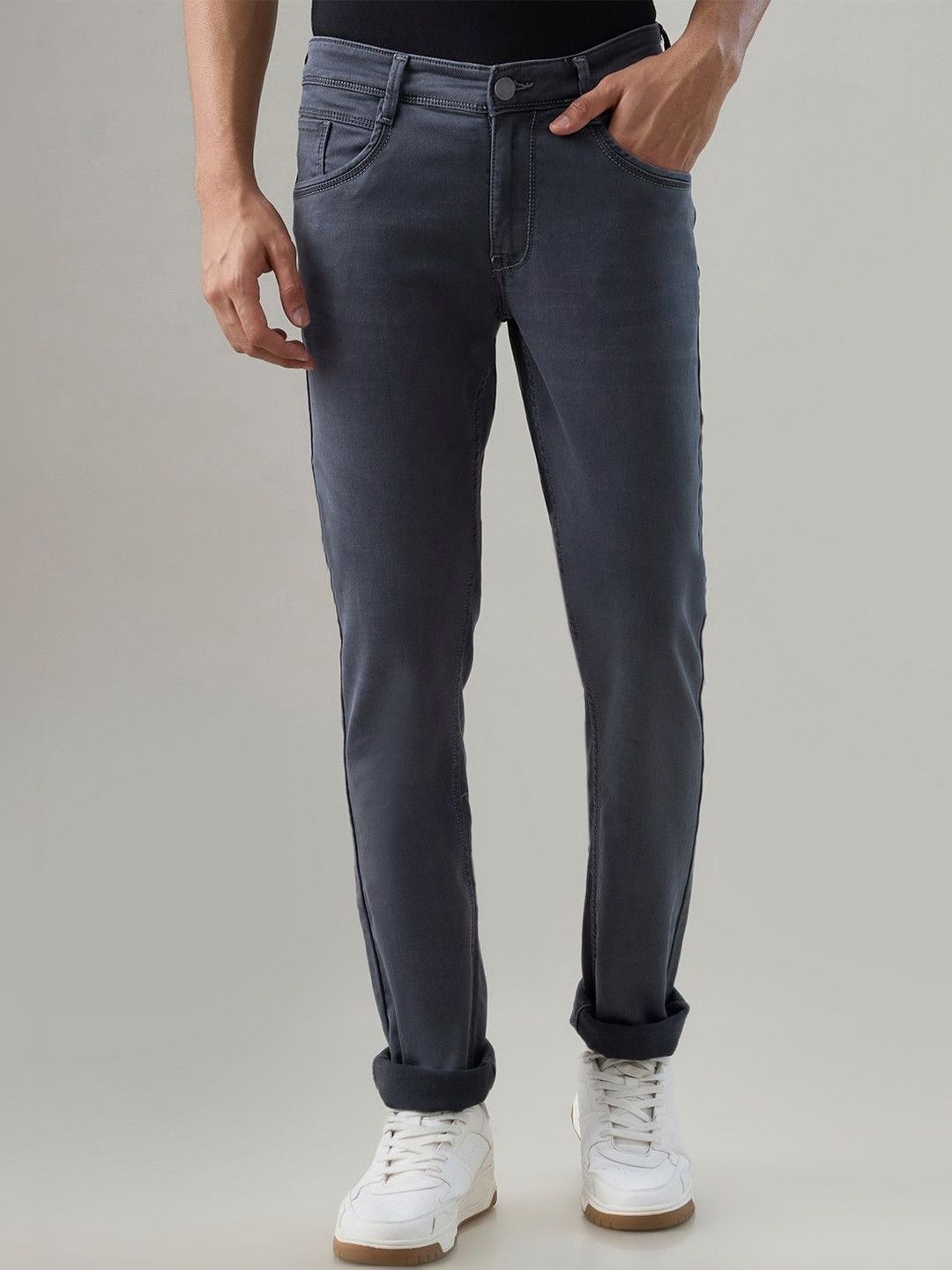 Parx Men Slim Fit Mid-Rise Stretchable Jeans
