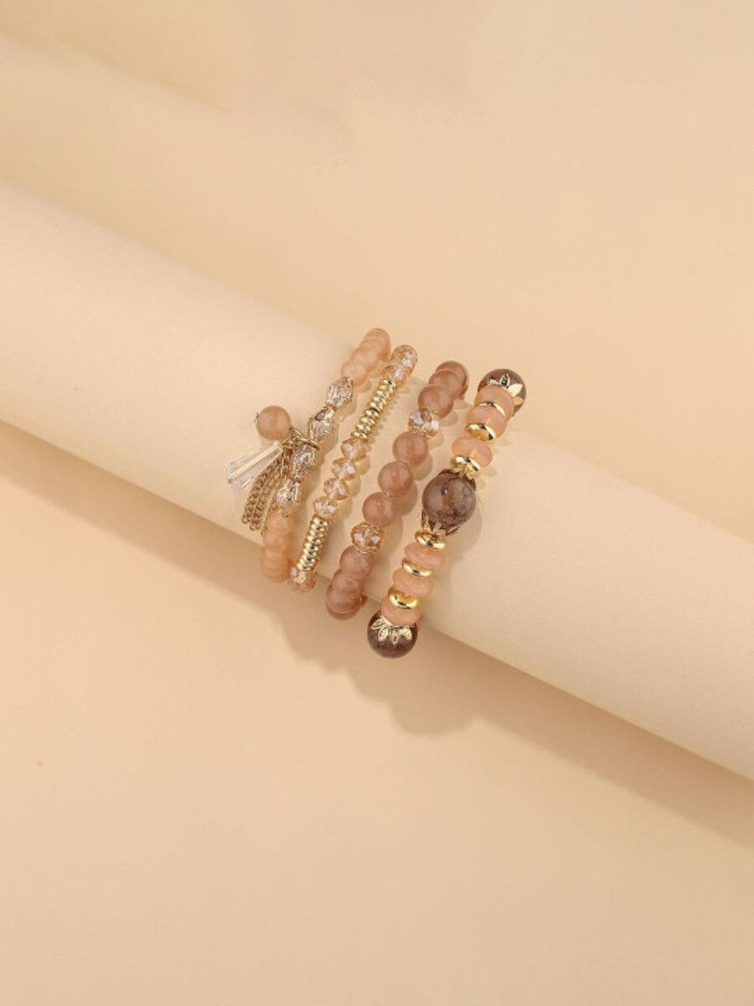 DressBerry DressBerry Women 4 Gold-Plated Multistrand Bracelet