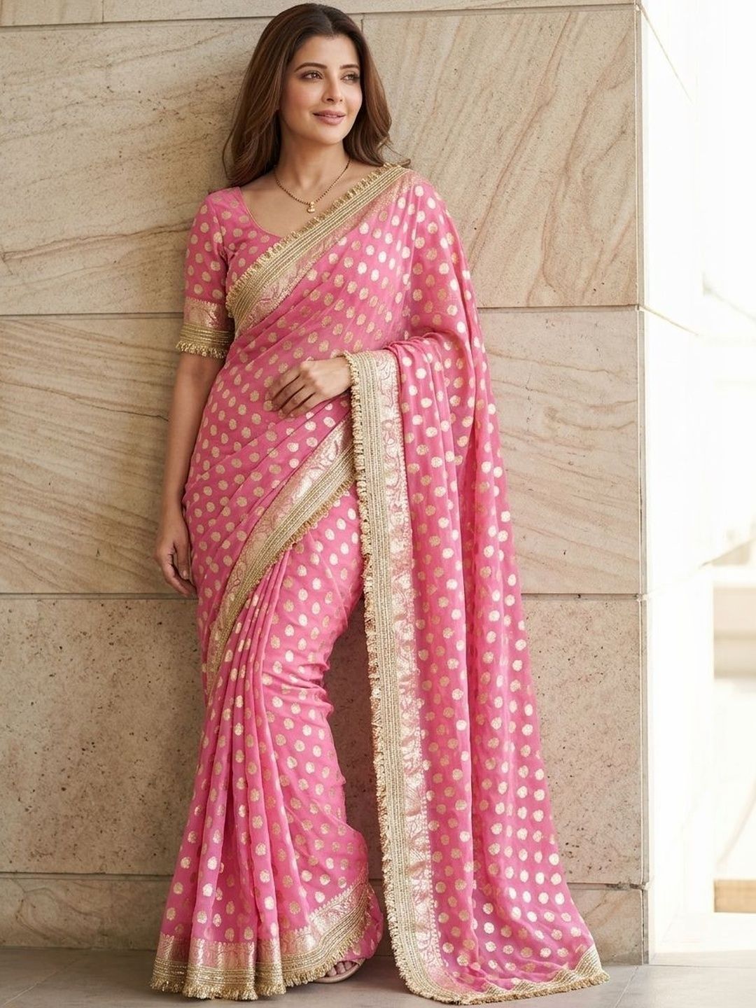 Kalista Polka Dot Saree