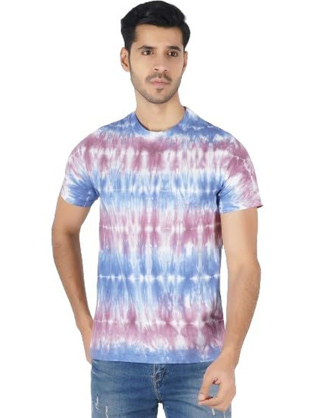 SINCE AGES Men Tie and Dye Dyed Slim Fit T-shirt