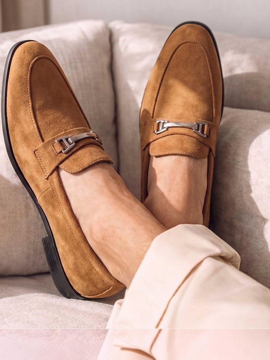 HERE&NOW Men Solid Formal Loafers