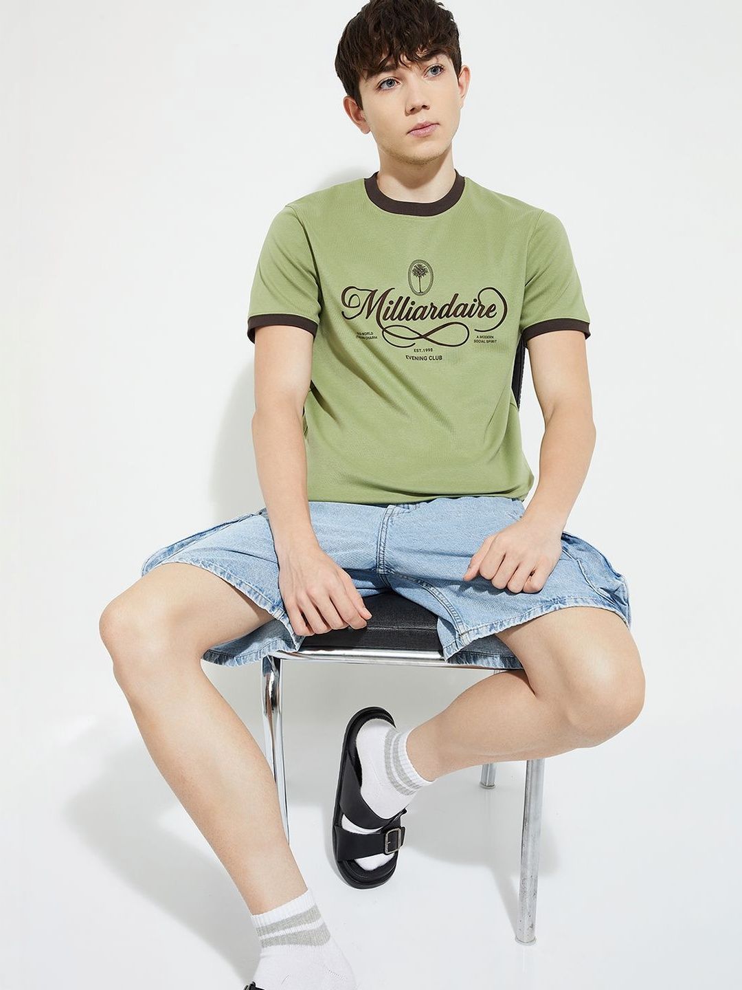 max Men Typography Printed T-shirt