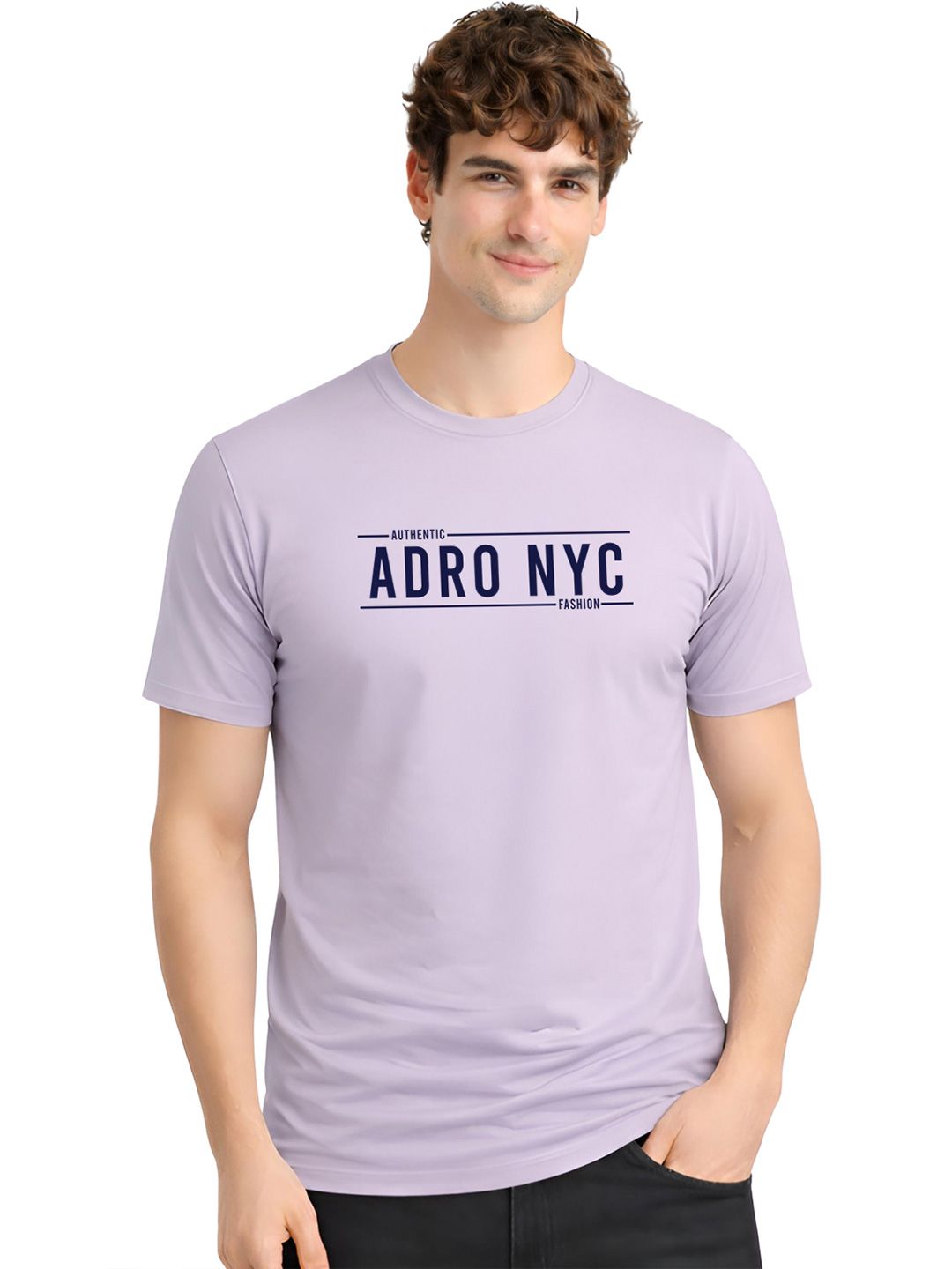 ADRO Men Typography Printed T-shirt