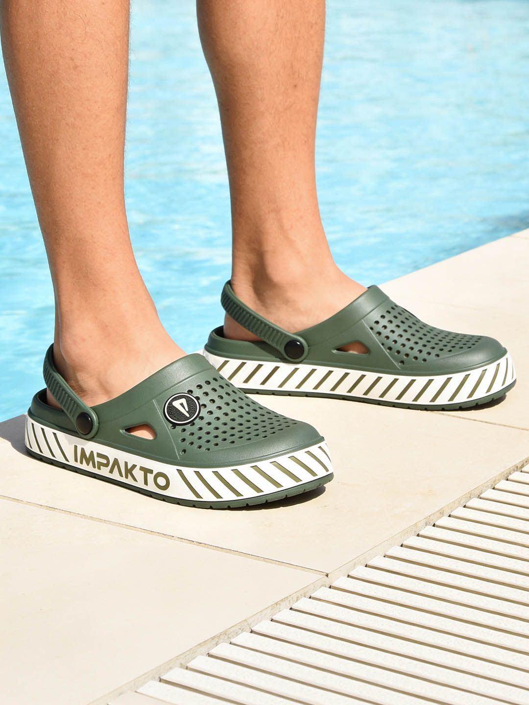 IMPAKTO Men Slide Wave Ultra Soft Daily Clogs