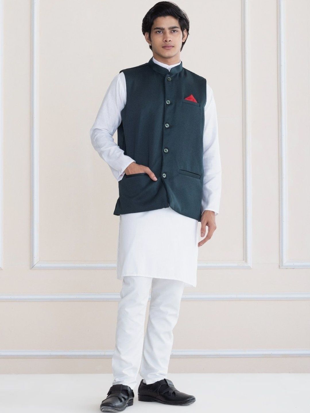 SHROBH Sleeveless Nehru Jackets
