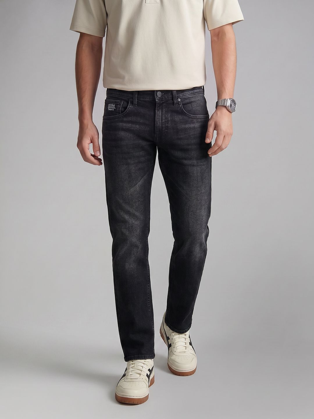 U.S. Polo Assn. Denim Co. Men Brandon Slim Tapered Stretchable Jeans