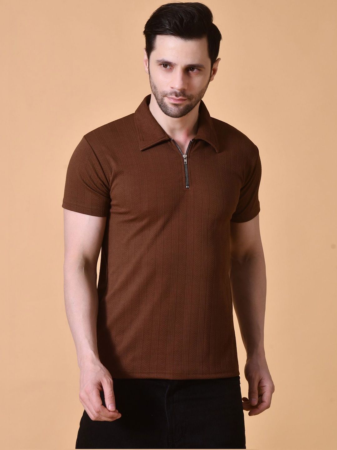 BAESD Men Polo Collar T-shirt