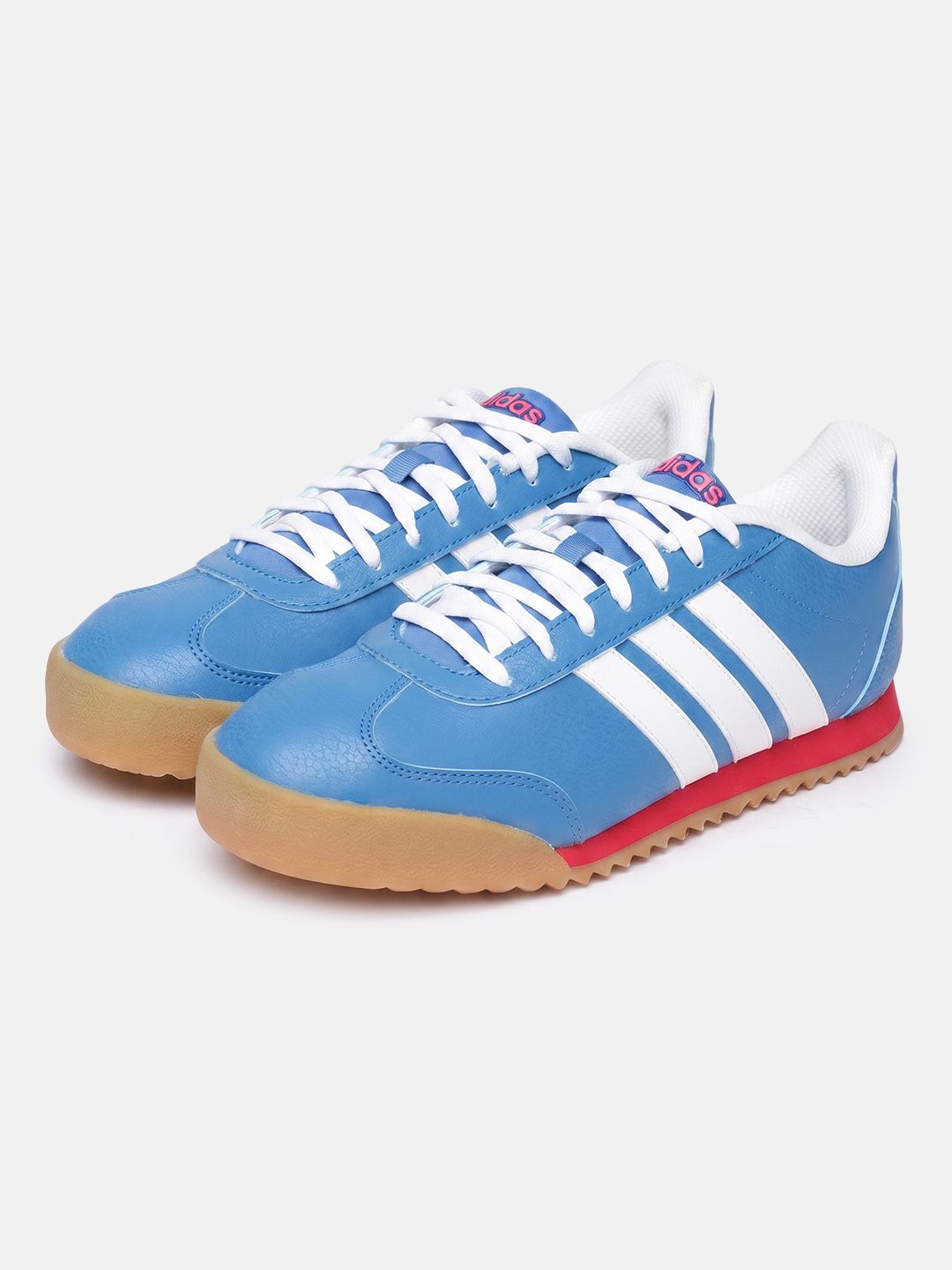 ADIDAS Men Blue Striped Sports Shoes