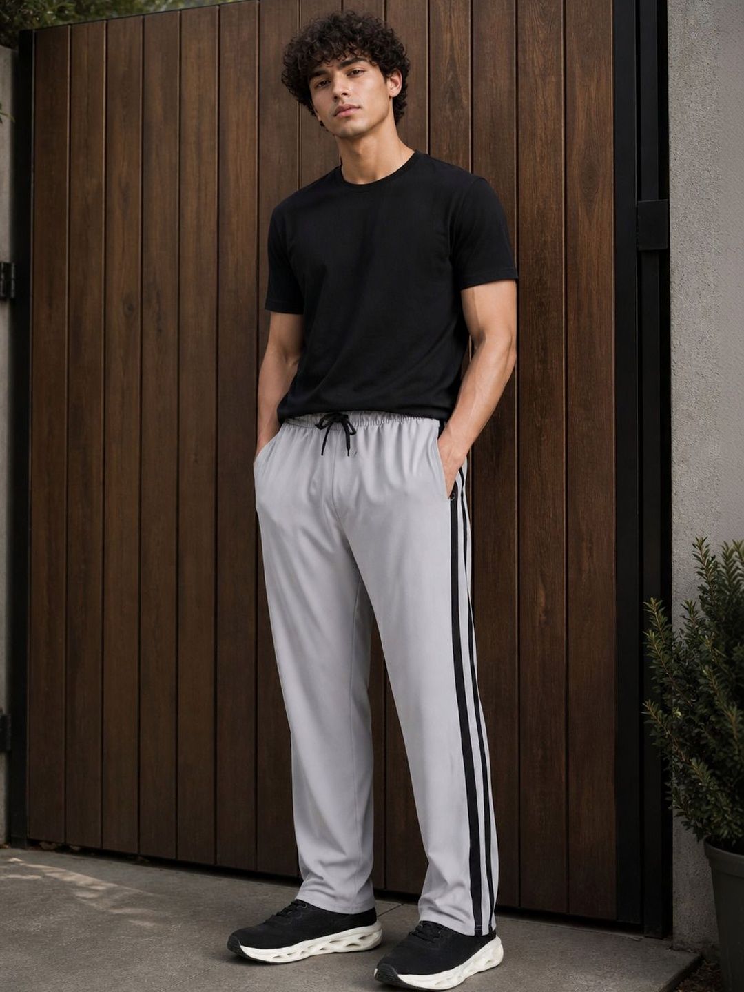 SZN Men Regular Fit Running Track Pants