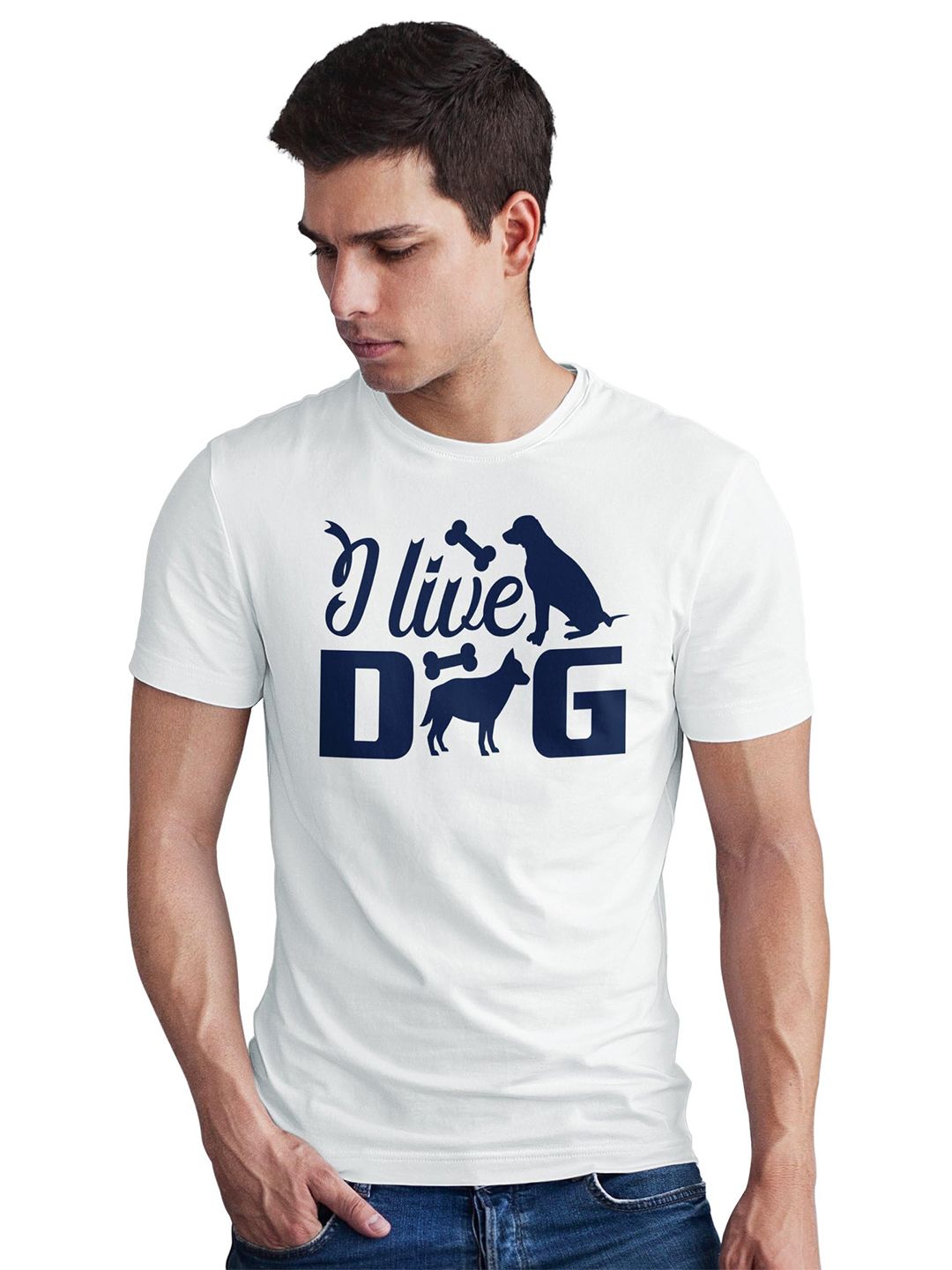 Seekbuylove Men Printed Bio Finish T-shirt