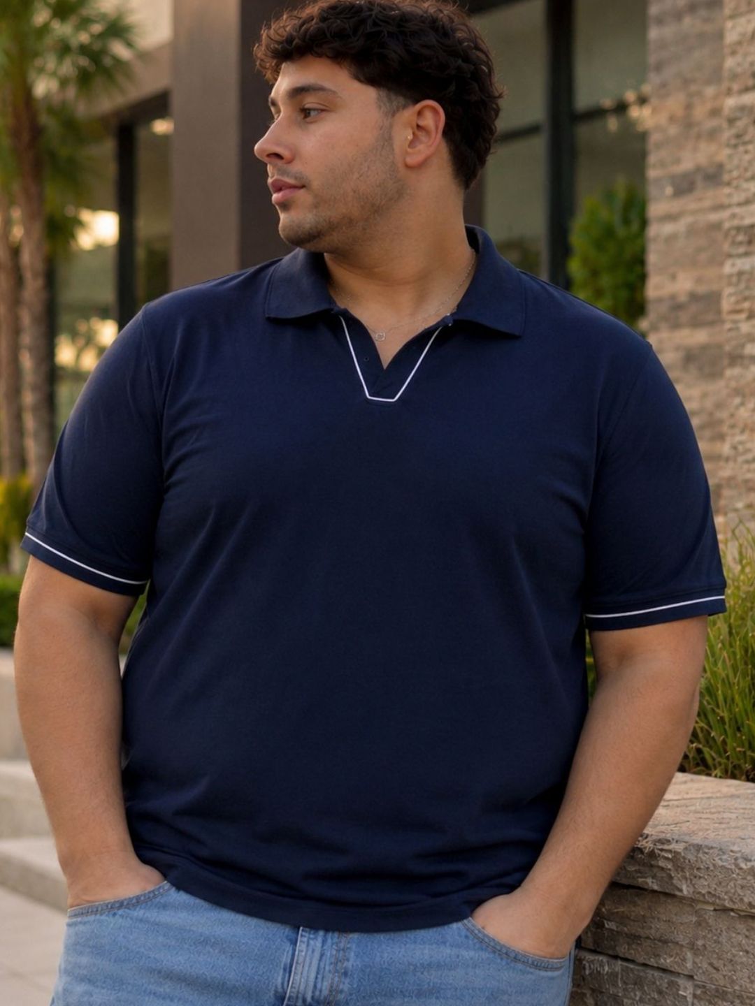 Sztori Men Polo Collar T-shirt