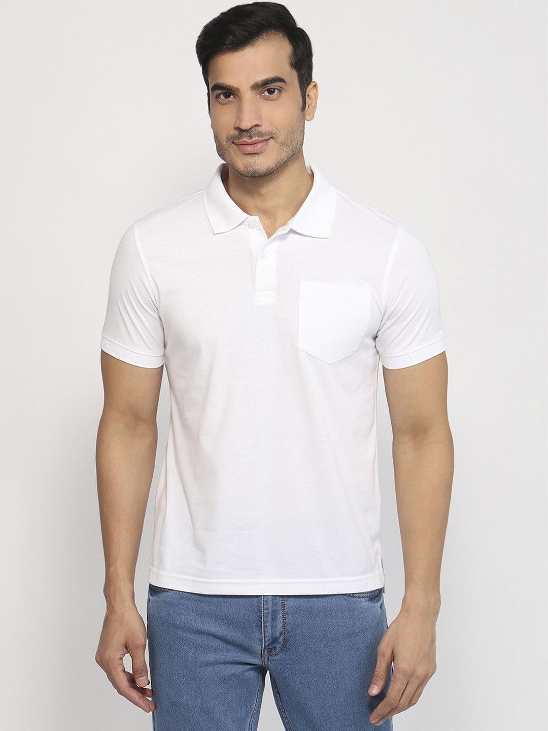 Parx Men Polo Collar Pockets T-shirt