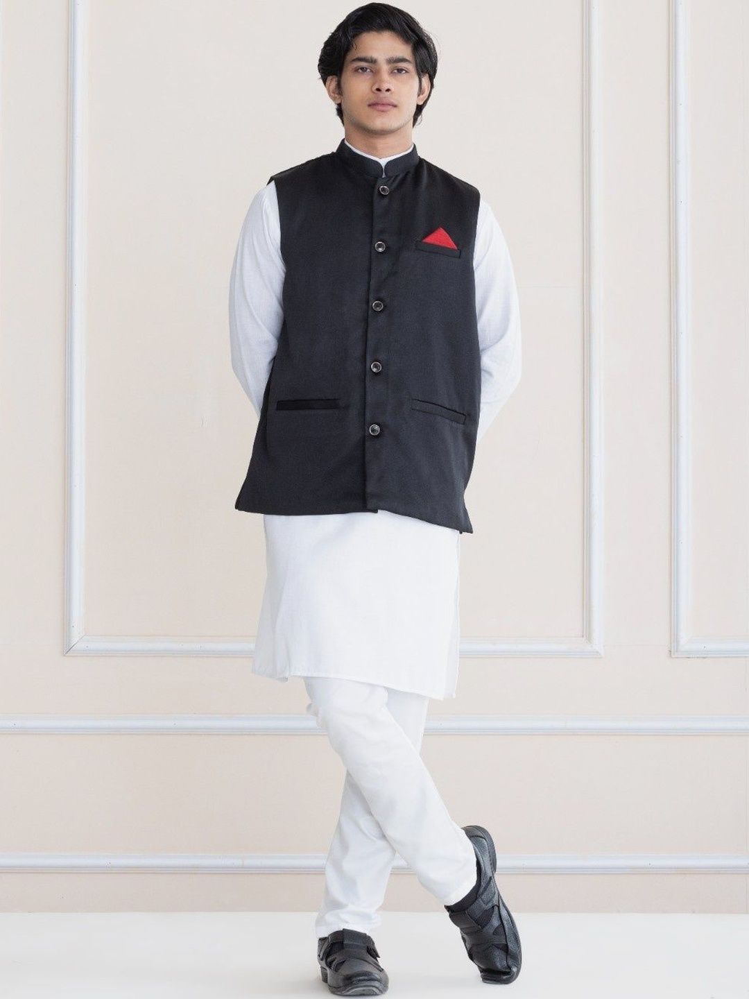 SHROBH Sleeveless Nehru Jackets
