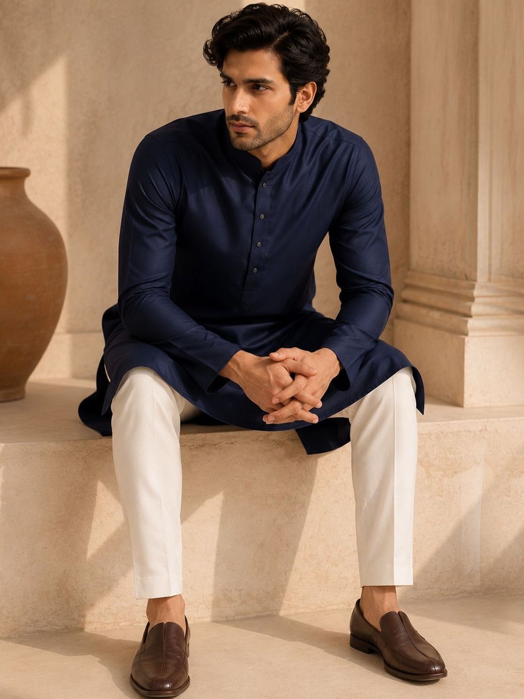 SONBAI Men Kurta