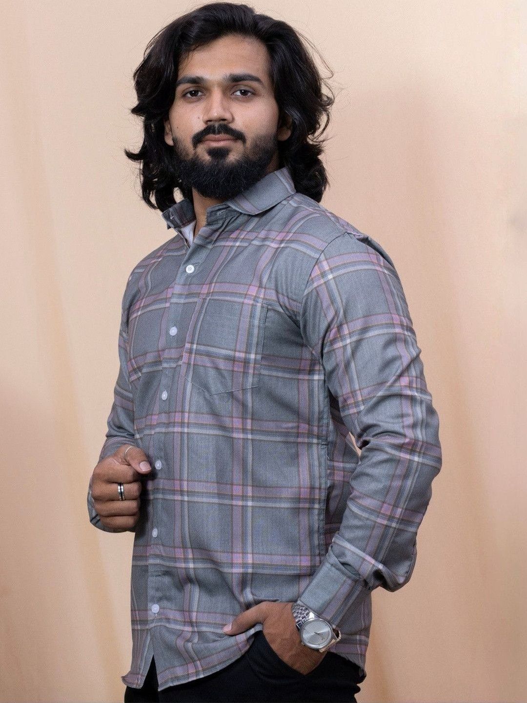Exotica Style Men Comfort Striped Casual Shirt