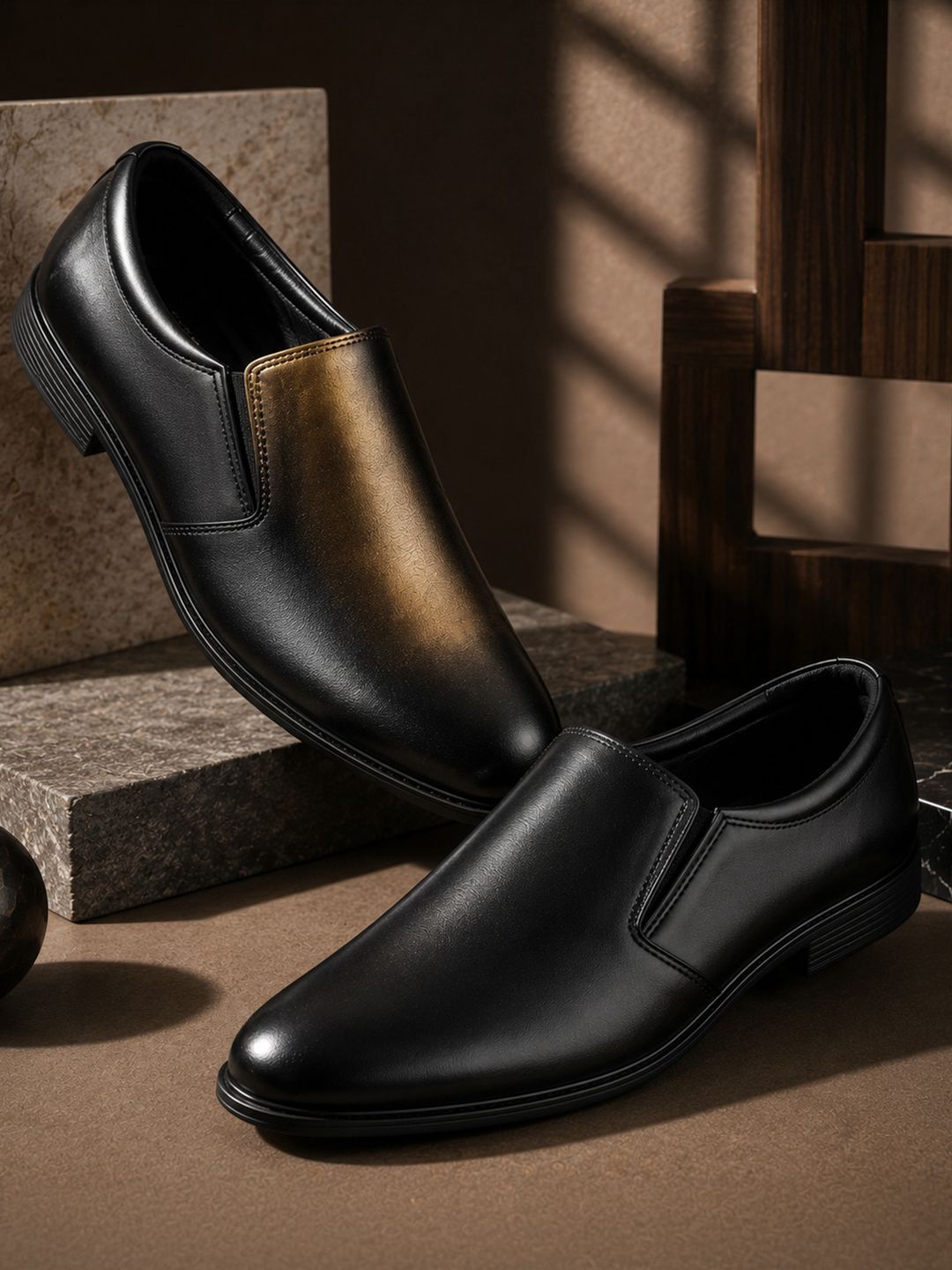 Ajanta Men Leather Formal Men Slip-Ons