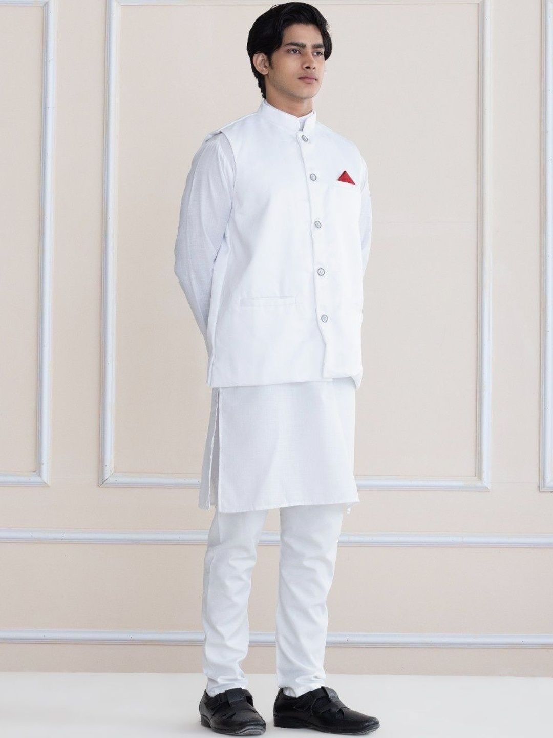 SHROBH Sleeveless Nehru Jackets
