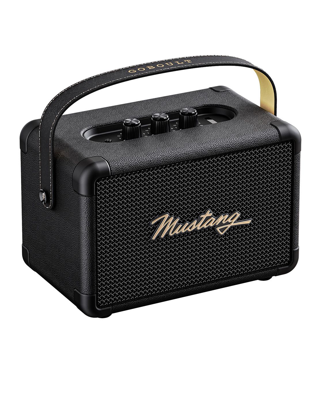GOBOULT Mustang GT 40, Dual Drivers, Bass Radiator Speaker (Apex Black, Stereo Channel)