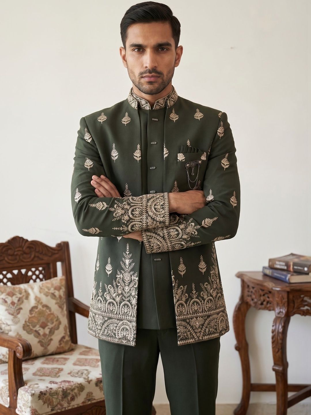 Jompers Embroidered Indo-Western Set
