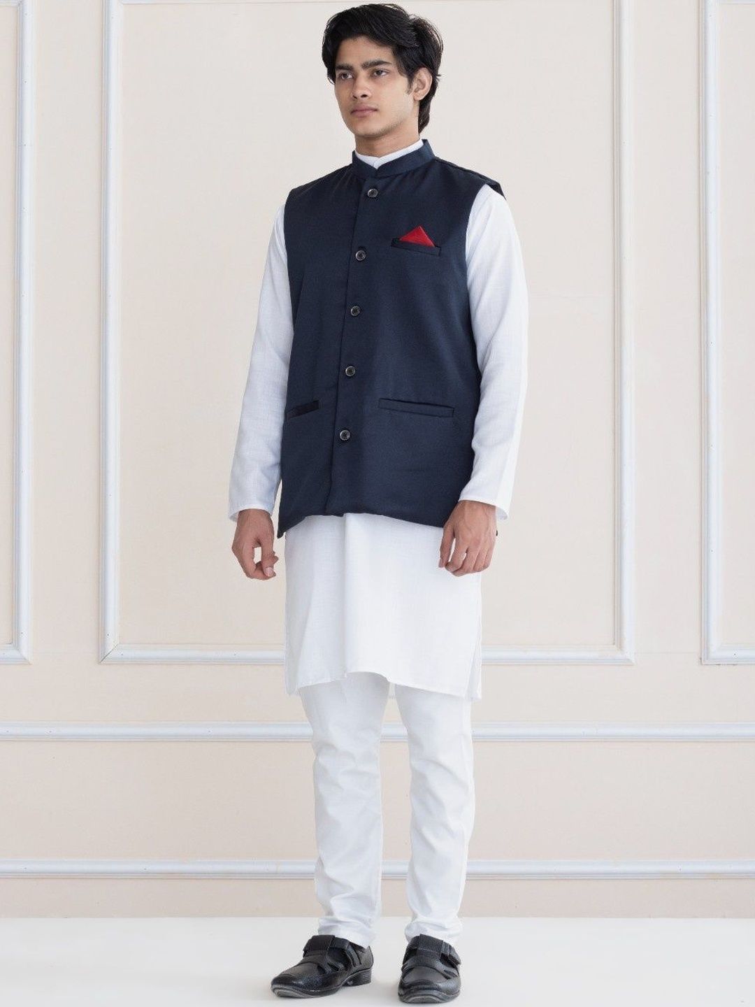 SHROBH Sleeveless Nehru Jackets