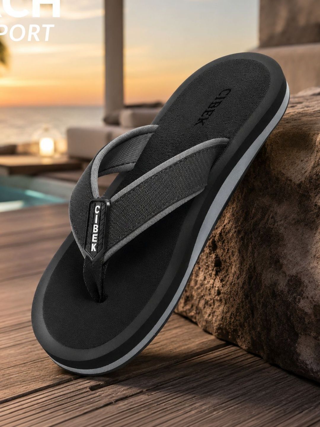 CIBEK Men Thong Flip-Flops