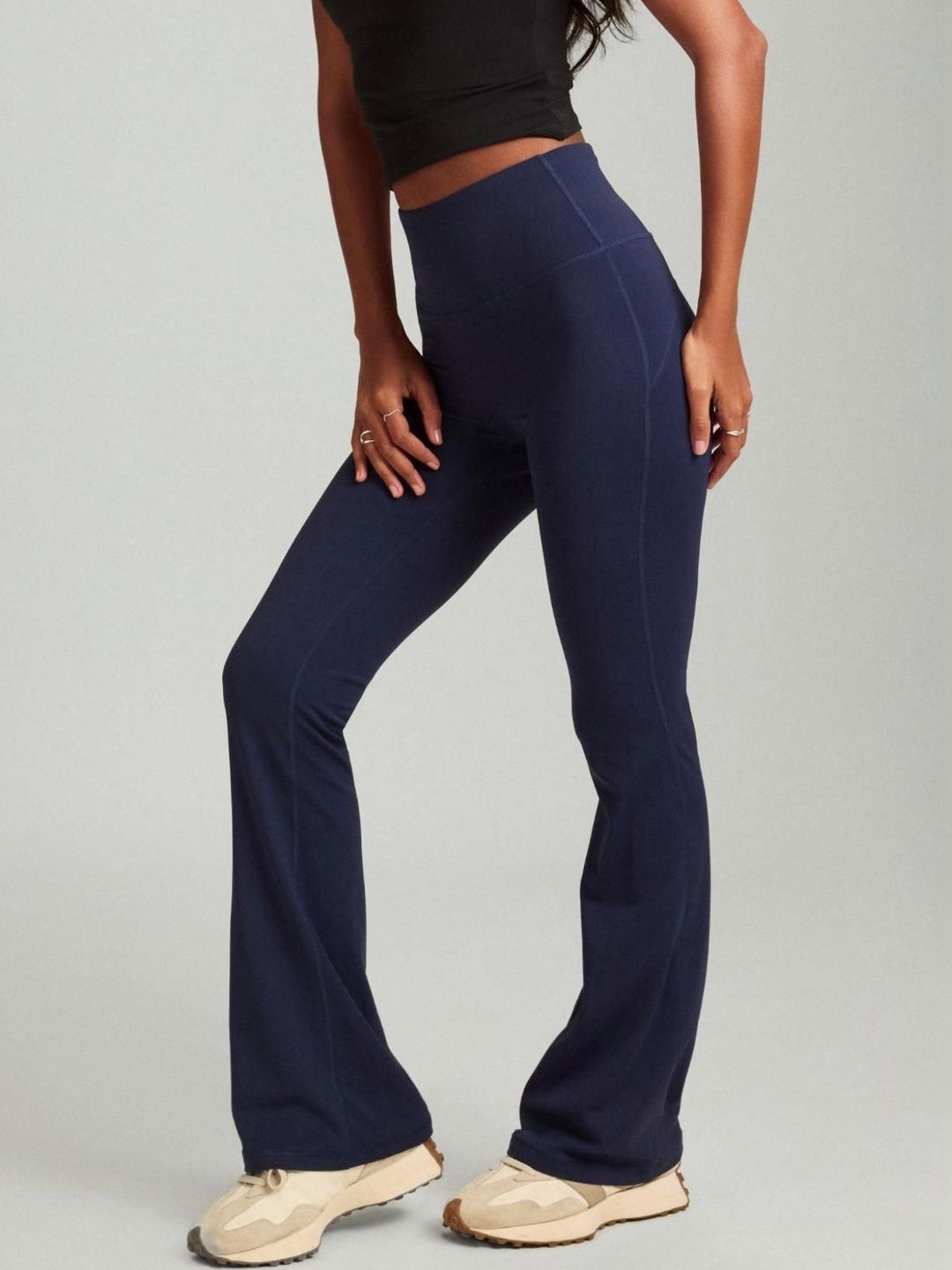 Women Flared Training Joggers Mile Collective Midnight Blue OnTheGo Flare Pants