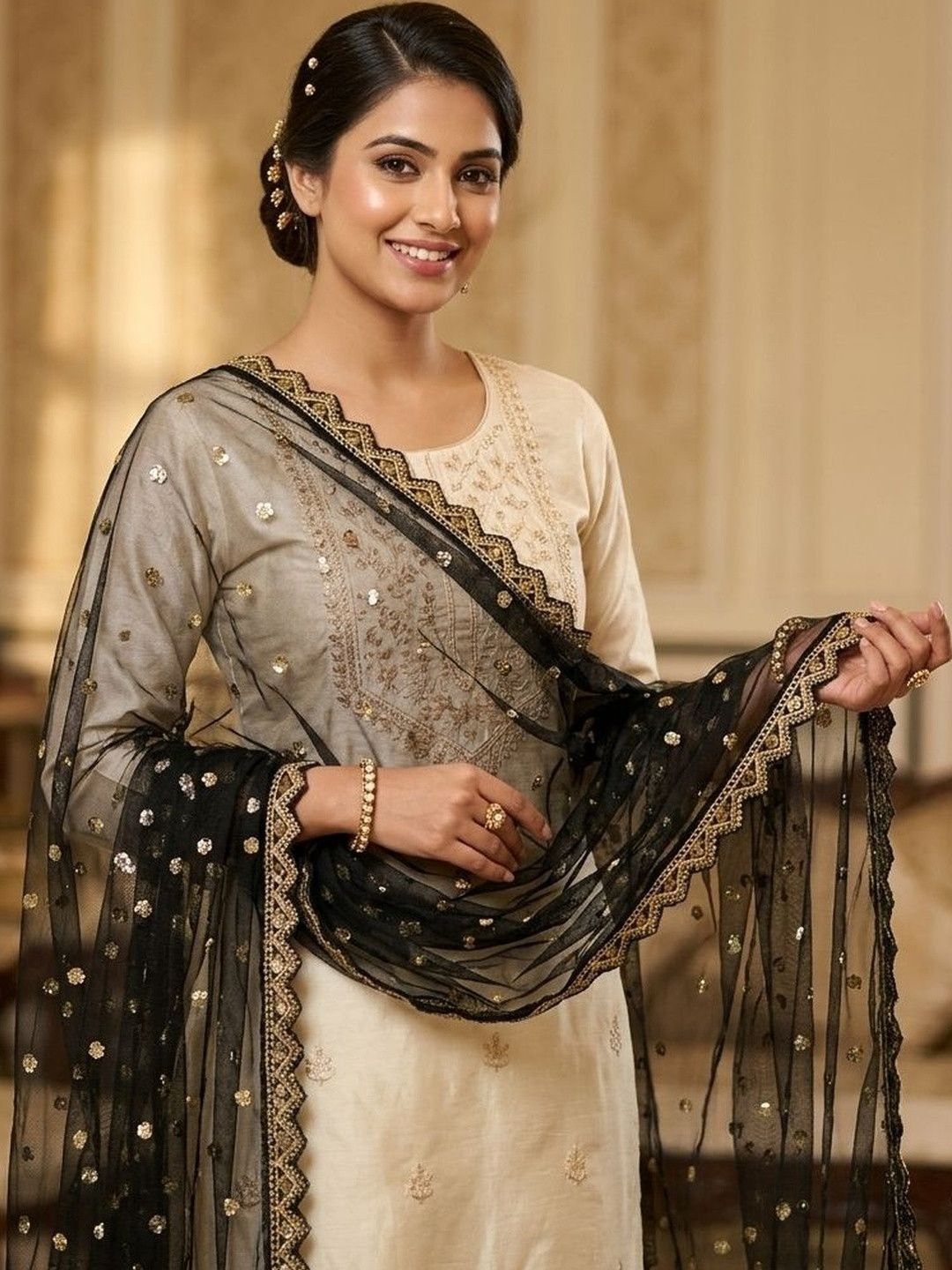Navti Creations Embroidered Dupatta