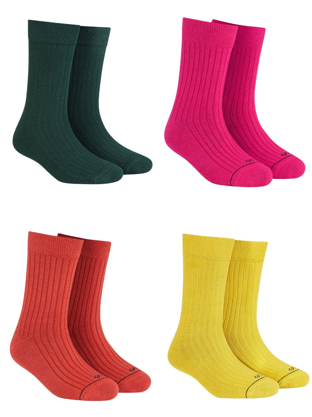 Dynamocks Pack Of 4 Anti-Microbial Calf-Length Socks