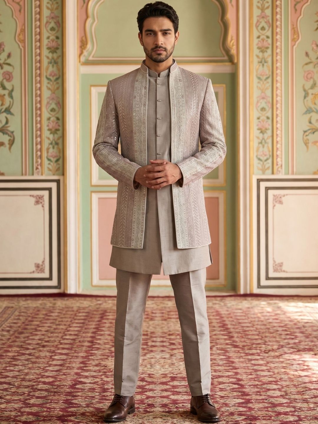 Jompers Embroidered Indo-Western Set