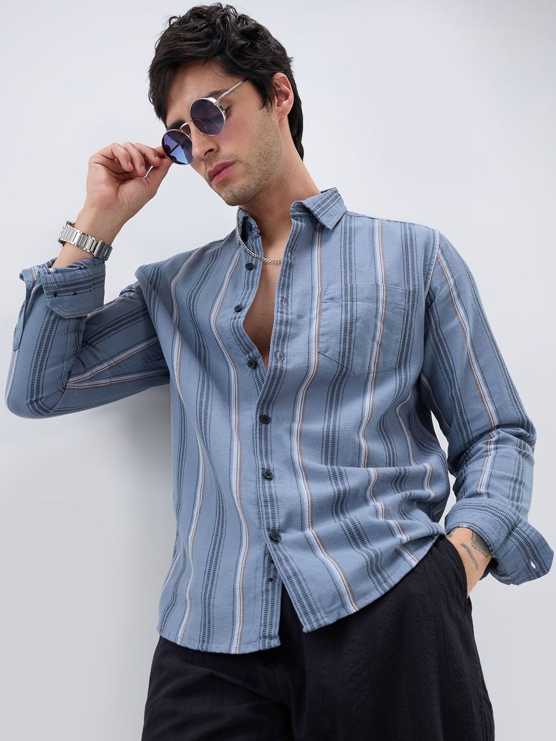 VASTRADO Classic Checked Casual Shirt
