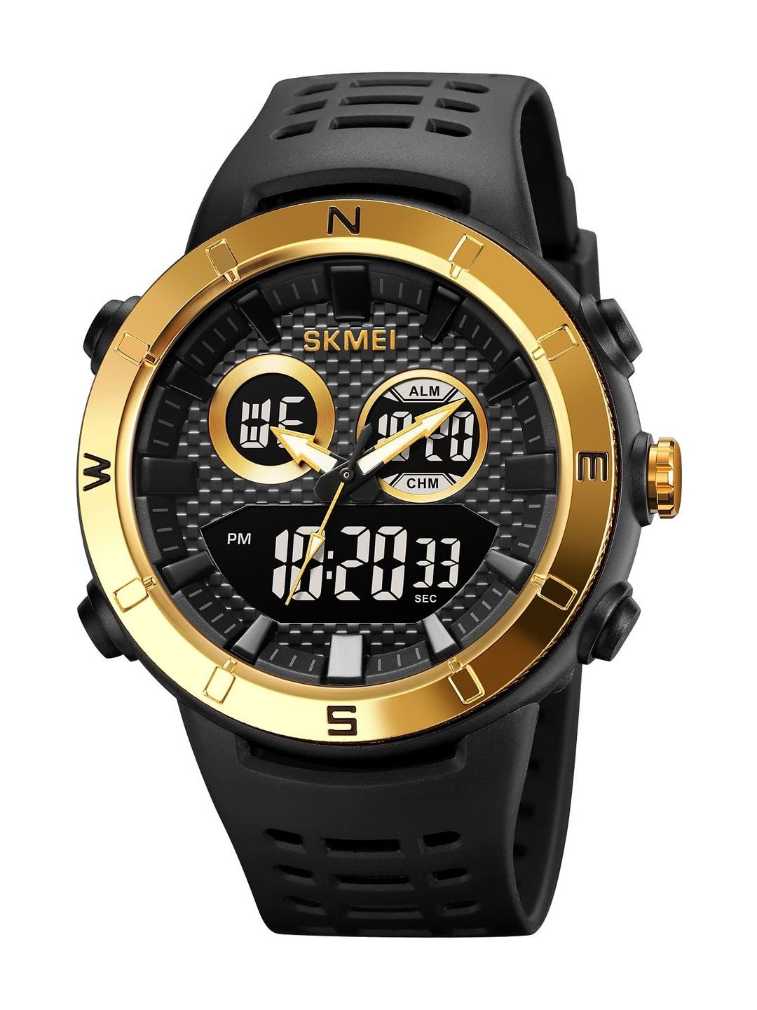 Skmei Men Dial & Straps Analogue and Digital Watch 2014GDBK