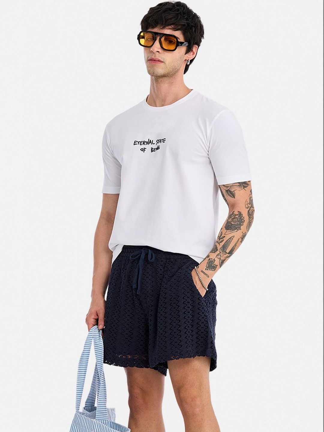 Snitch Men Typography Printed Slim Fit T-shirt